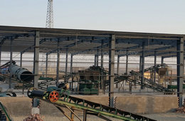 Customer site of organic fertilizer production line
