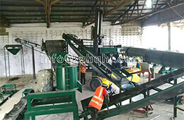 Ghana organic fertilizer production line installation site