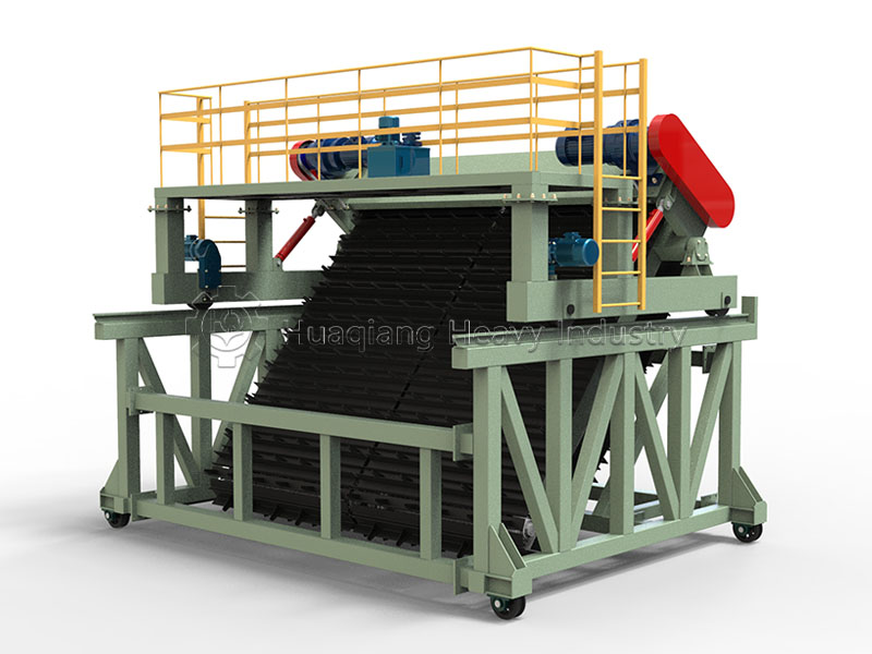 Chain-type compost turner
