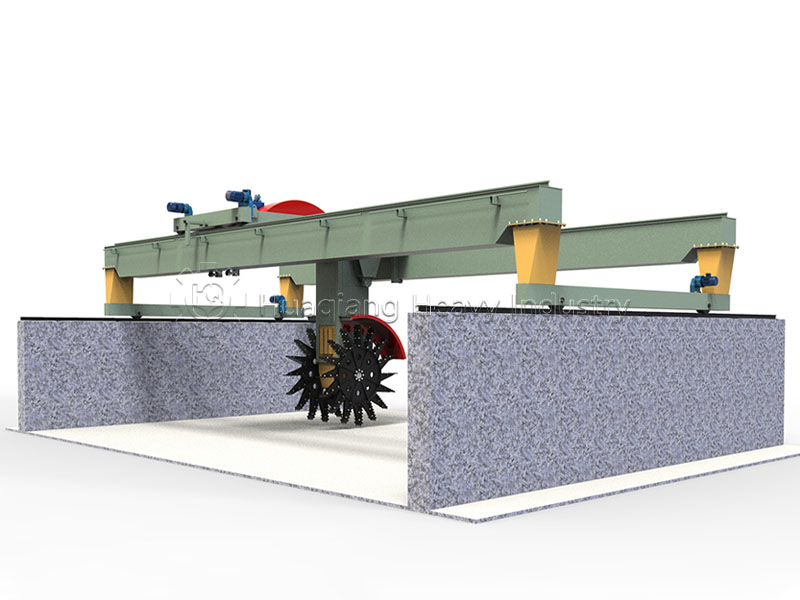 Large Wheel Compost Turner