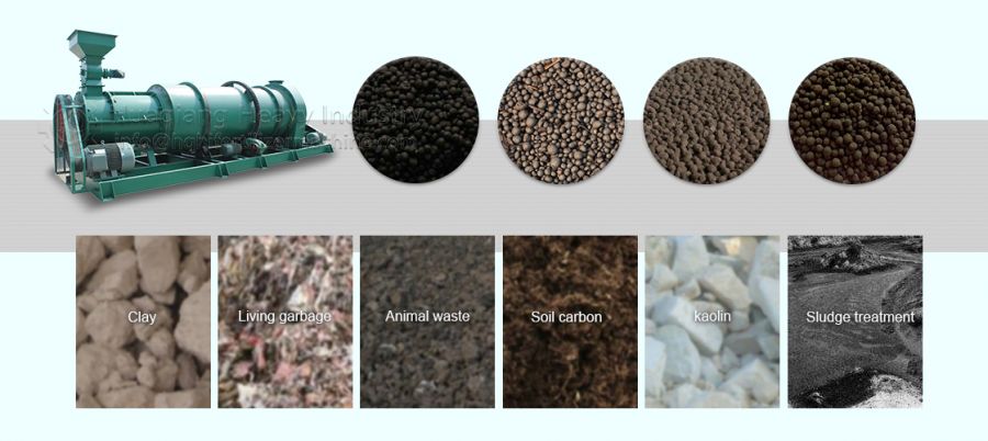 Granulation method of organic fertilizer granulator in production