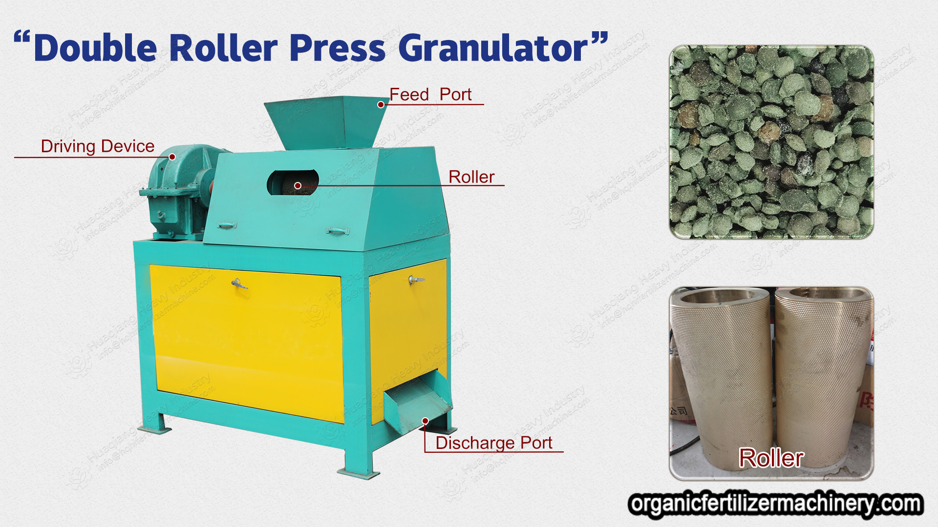 double roller granulator machine