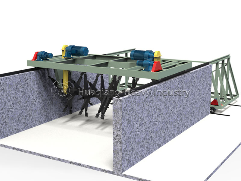 Simple Compost Turning Machine