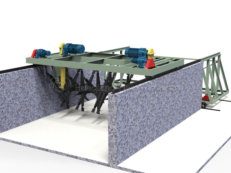 Simple Compost Turning Machine